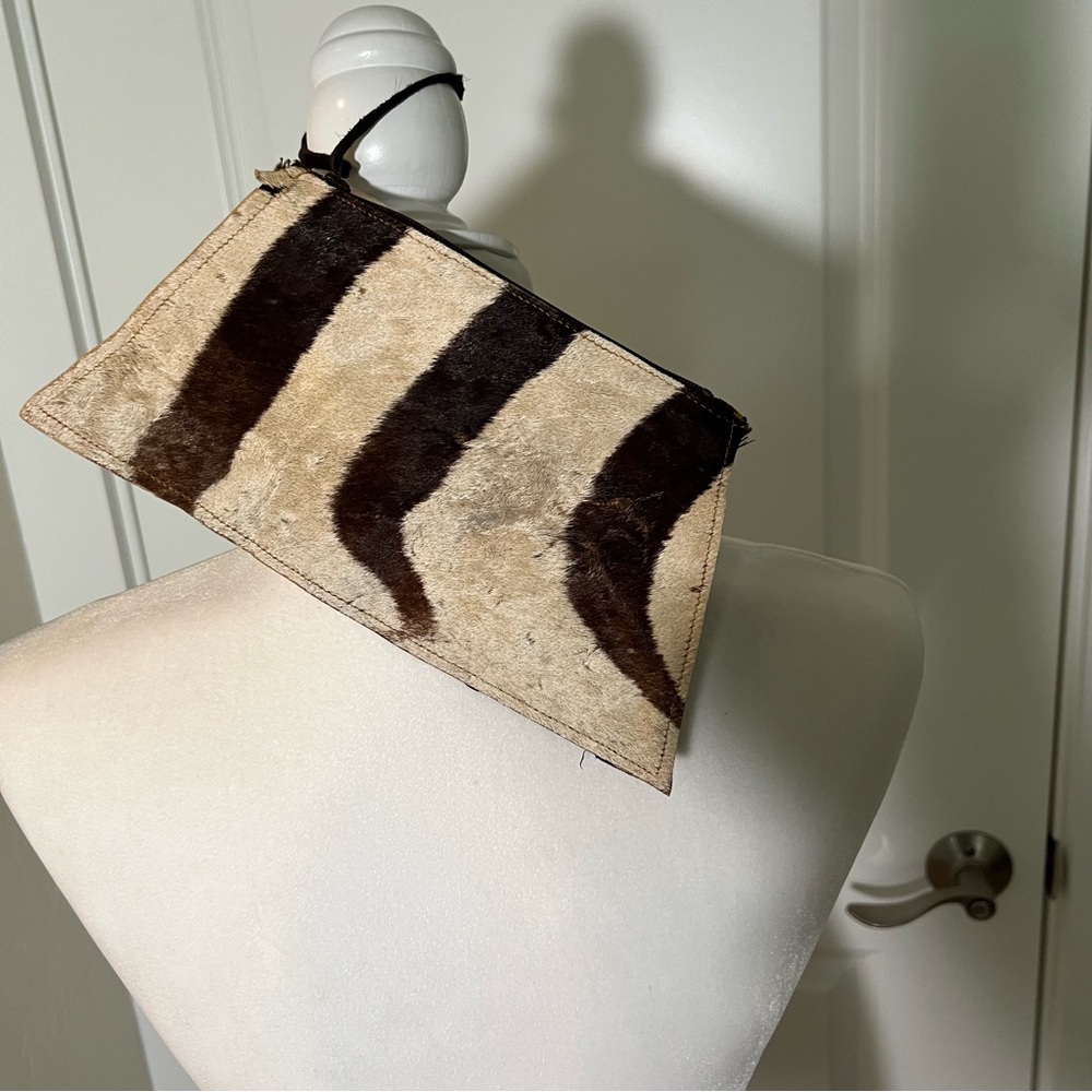 Vintage Tiger Mini Clutch or Cosmetic Bag